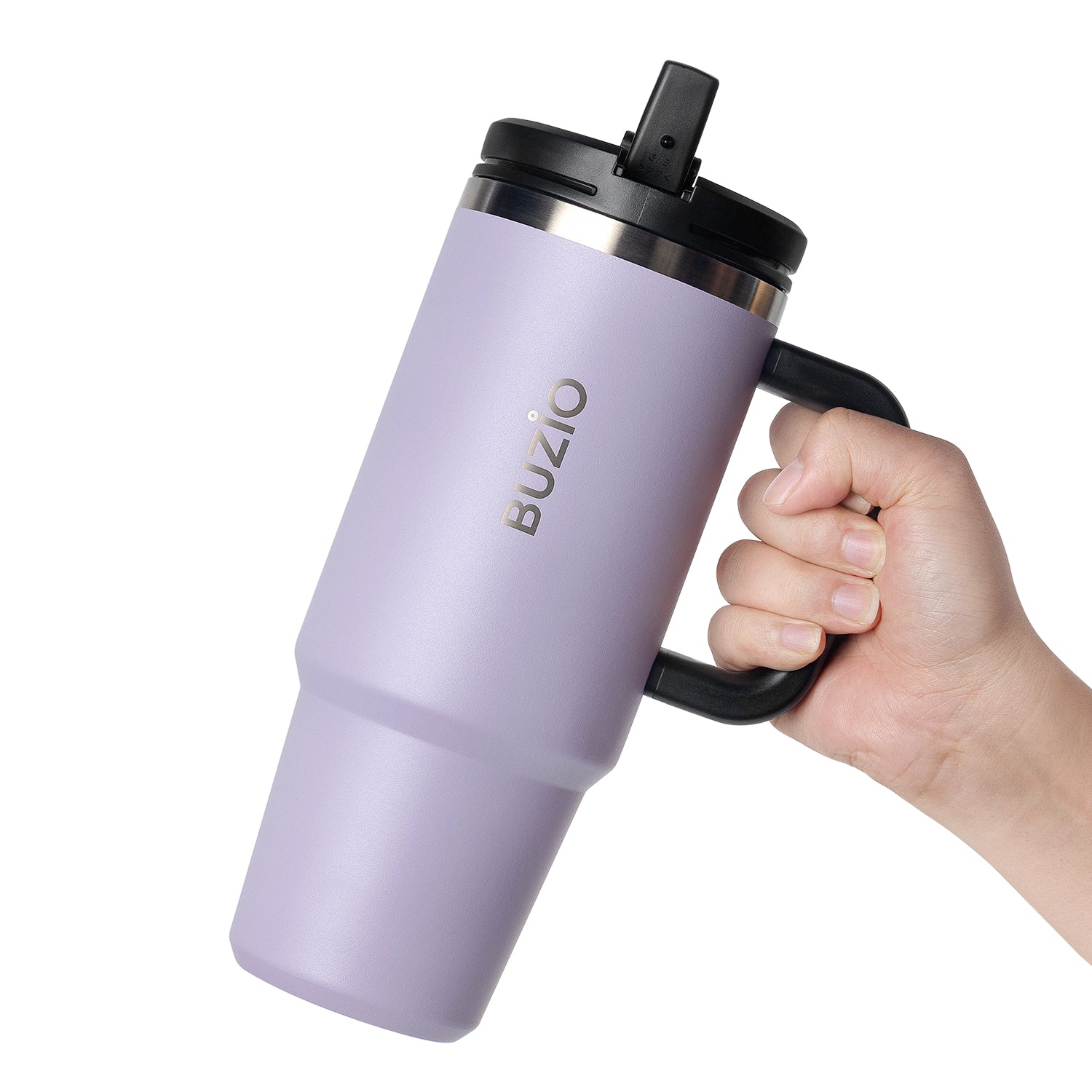 Buzio 30 oz Insulated Tumblers with Handle and Straw, Insulated Vacuum  Stainless Steel Double Walled Tumbler with Lid and Straw, Wide Mouth Water