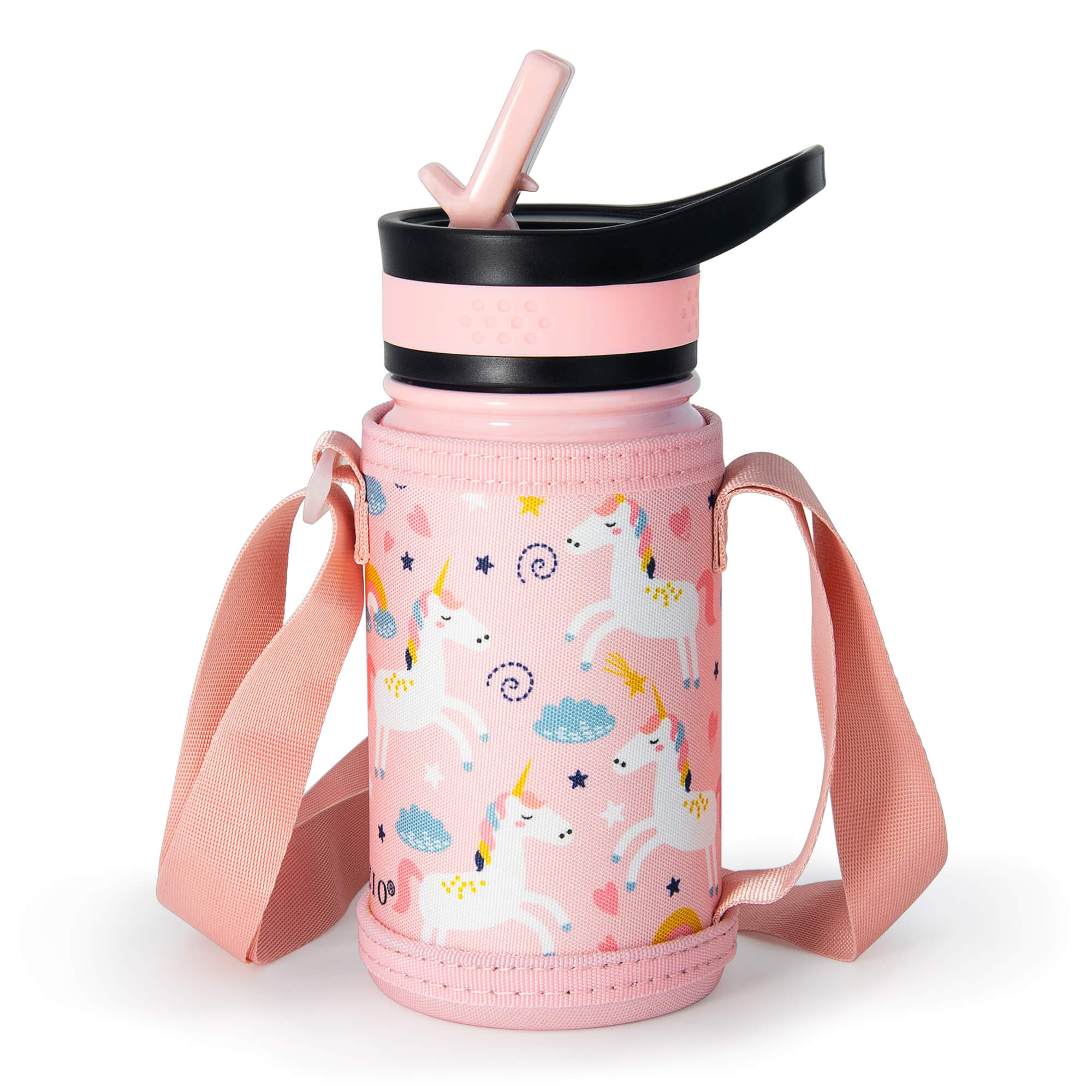 Unicorn Flask for Kids, Vacuum Insulated Water Bottle With Straw
