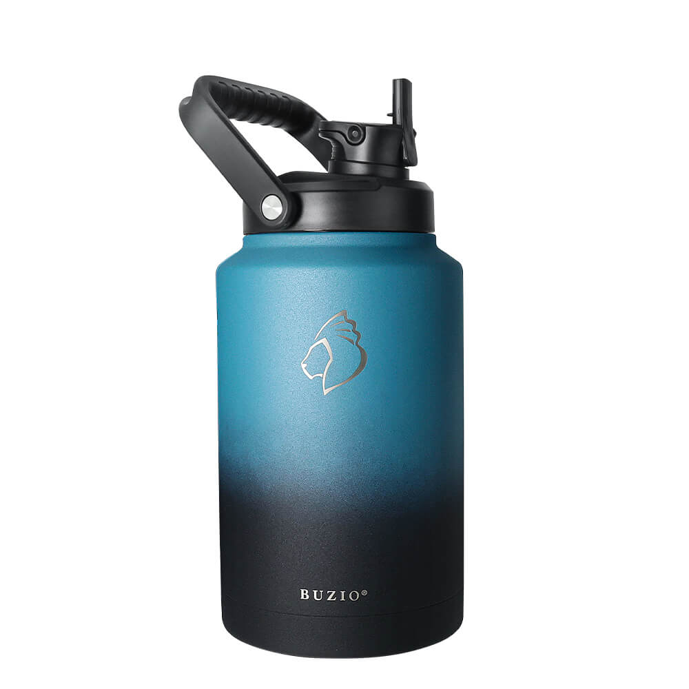 Buzio Gallon Water Bottle Jug, Double Vacuum Insulated Water