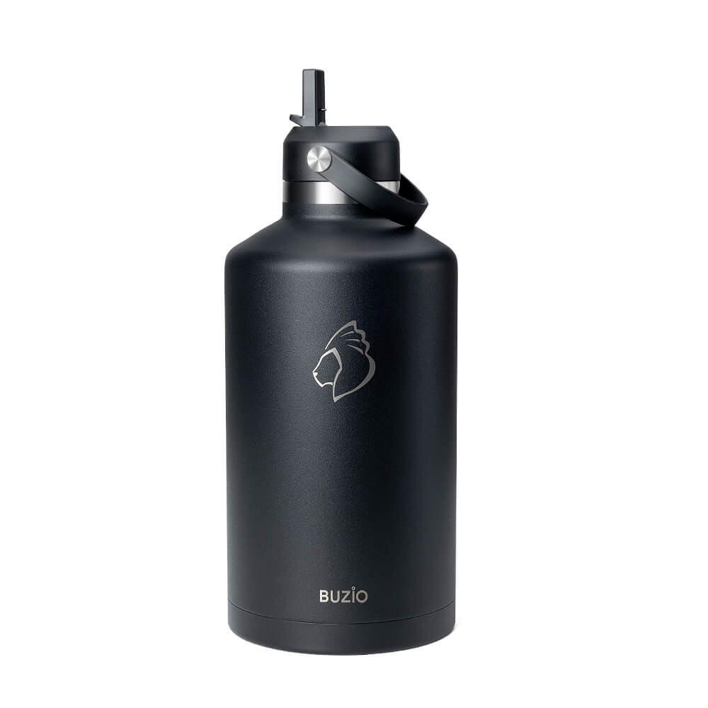 34oz Black Painted Stainless Steel Water Bottle – Friends of Whiskeytown