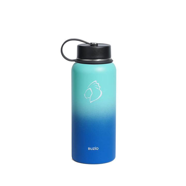 big water bottle with straw 