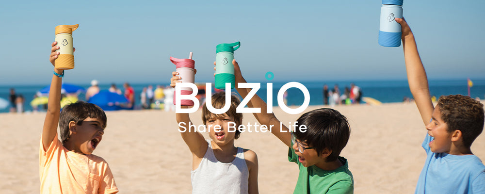 BUZIO Dinosaur Water Bottle, 14oz Toddler Water Bottle with 2 Straw Lids,  Double Wall Vacuum Stainle…See more BUZIO Dinosaur Water Bottle, 14oz