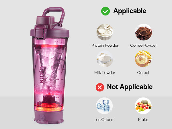 Electric Protein Shaker Bottle- 24 oz – The Home and Kitchen Co