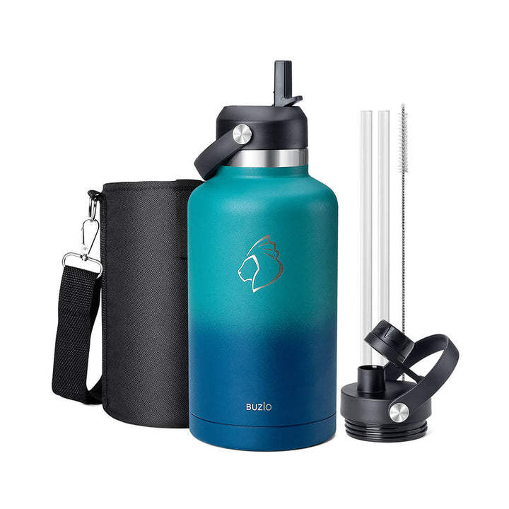 The Ultimate 64 oz Water Bottle I BUZIO Insulated Bottle Review 